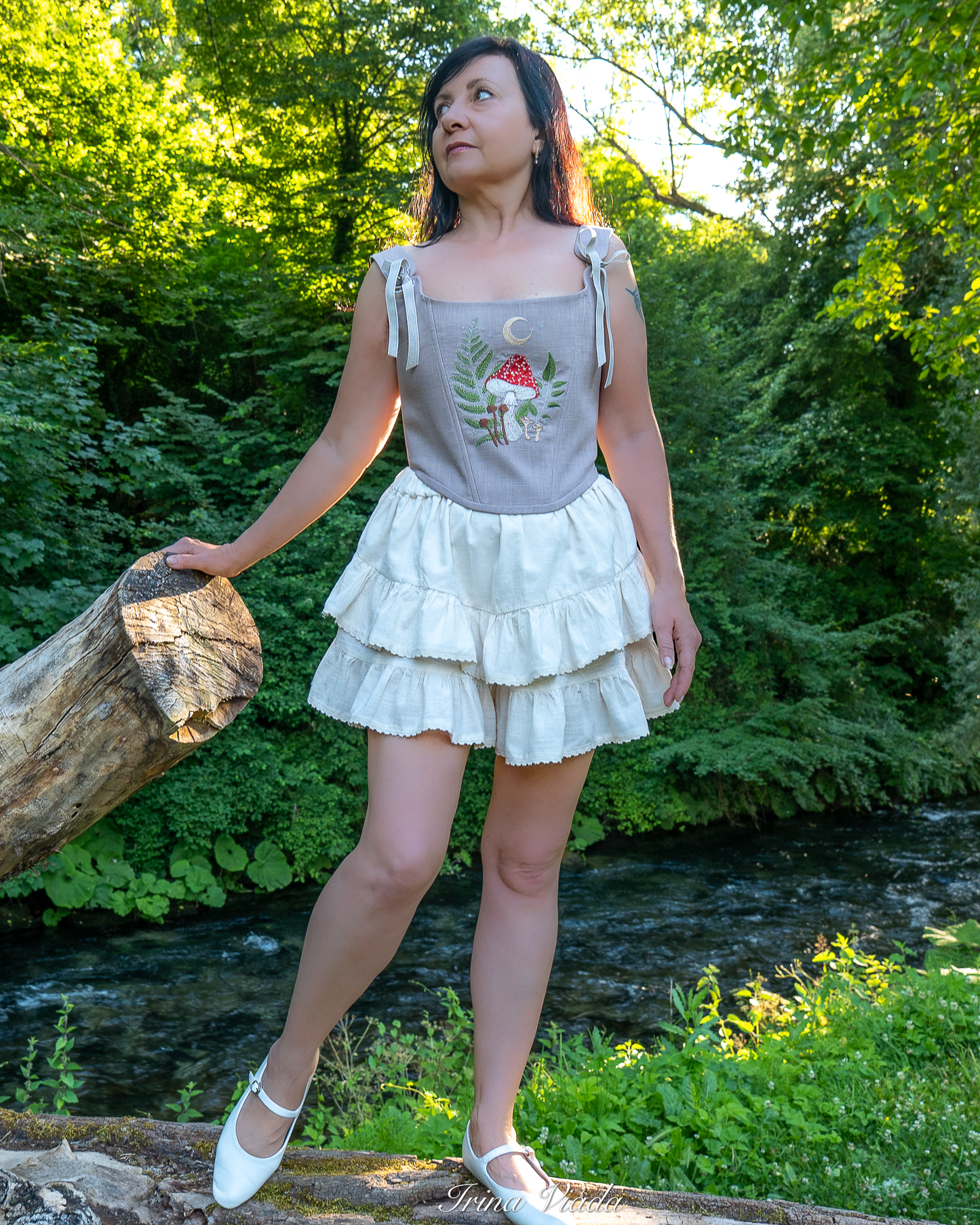 Corset Top Grey