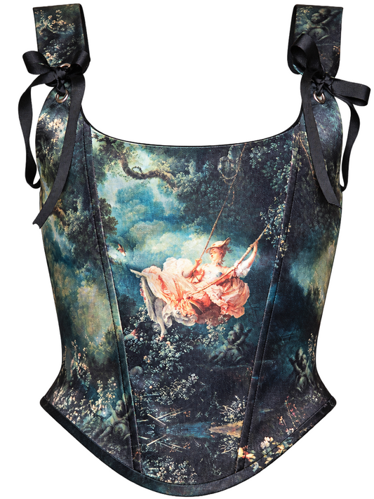 Fragonard The Swing Art Corset Top