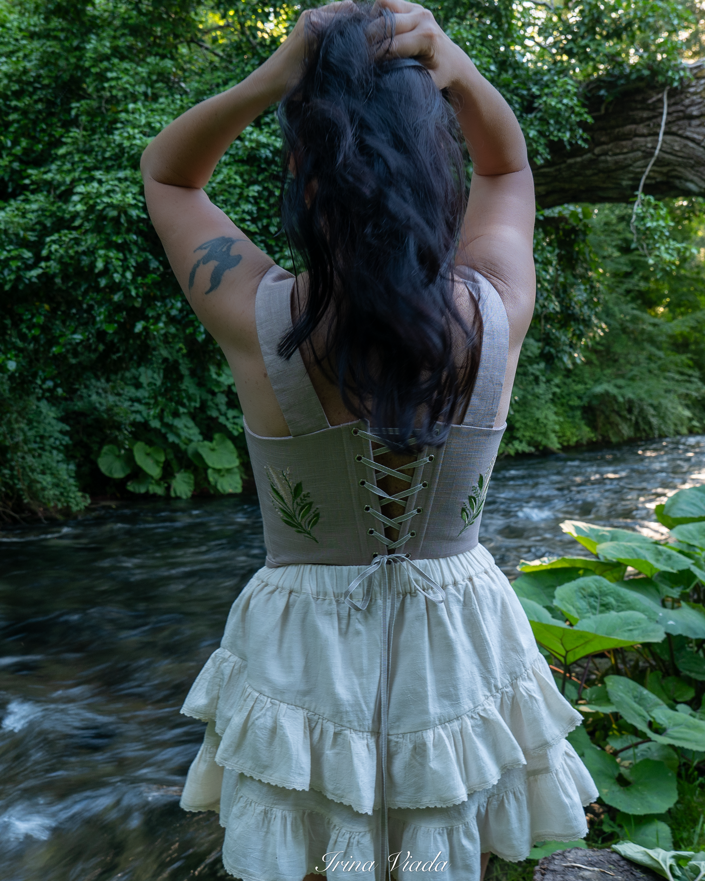 Corset Top Grey