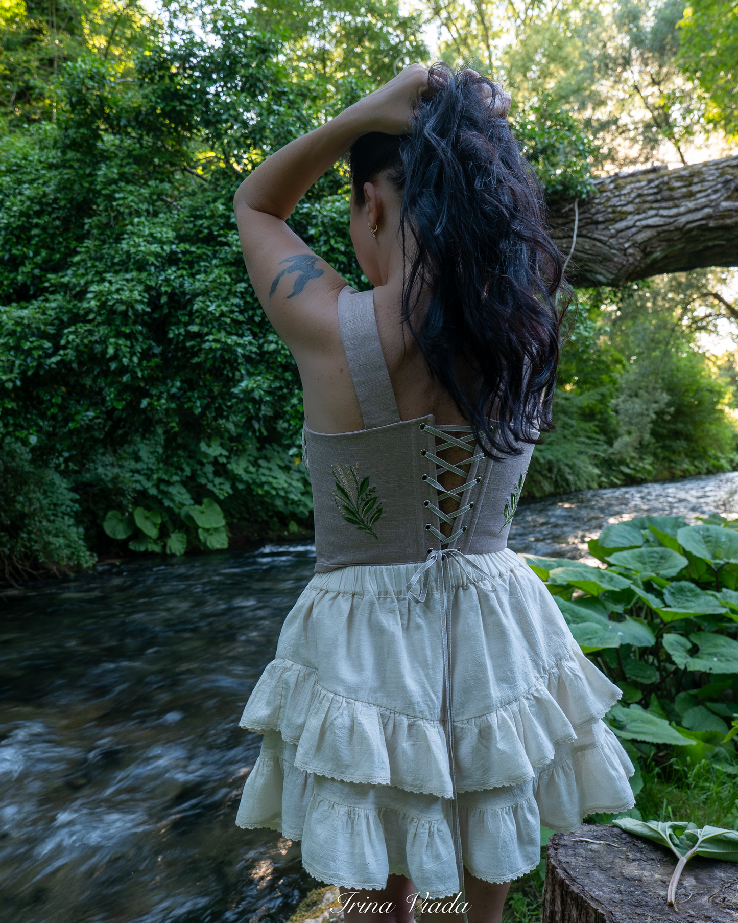 Corset Top Grey
