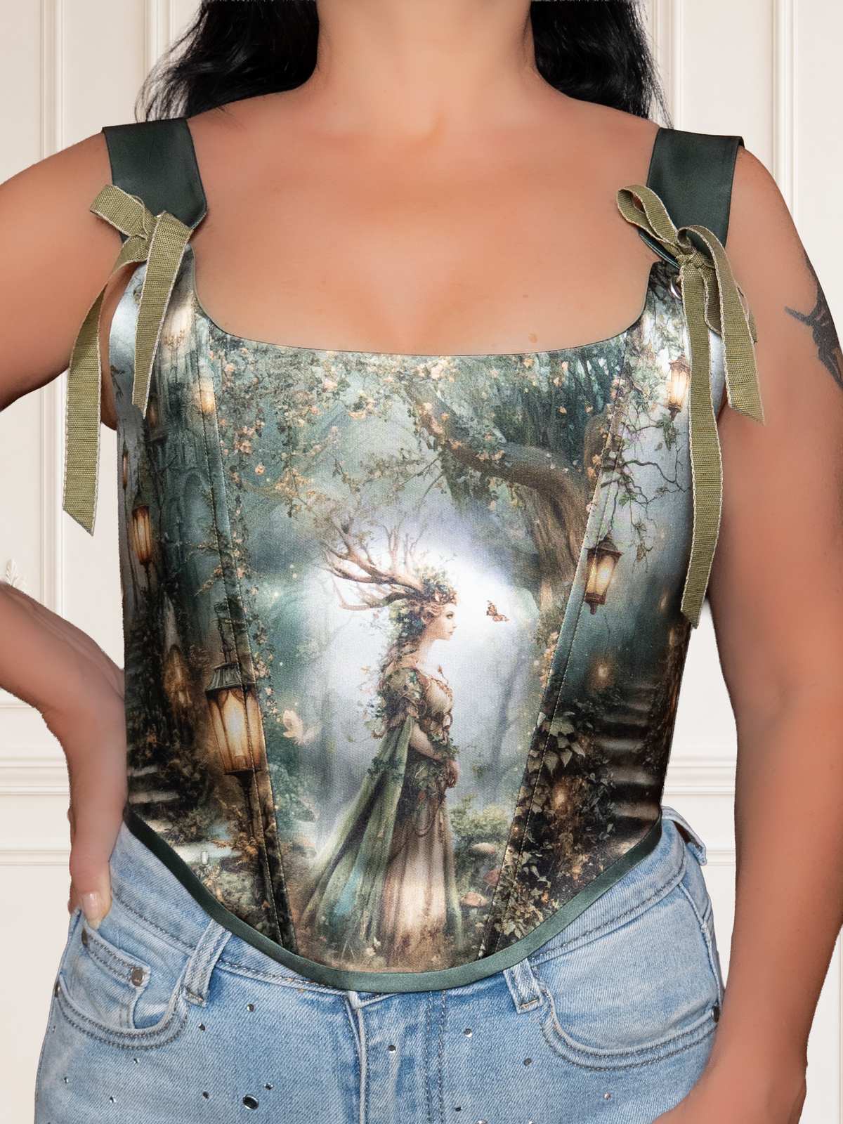 Enchanted Forest Fairy Corset Top