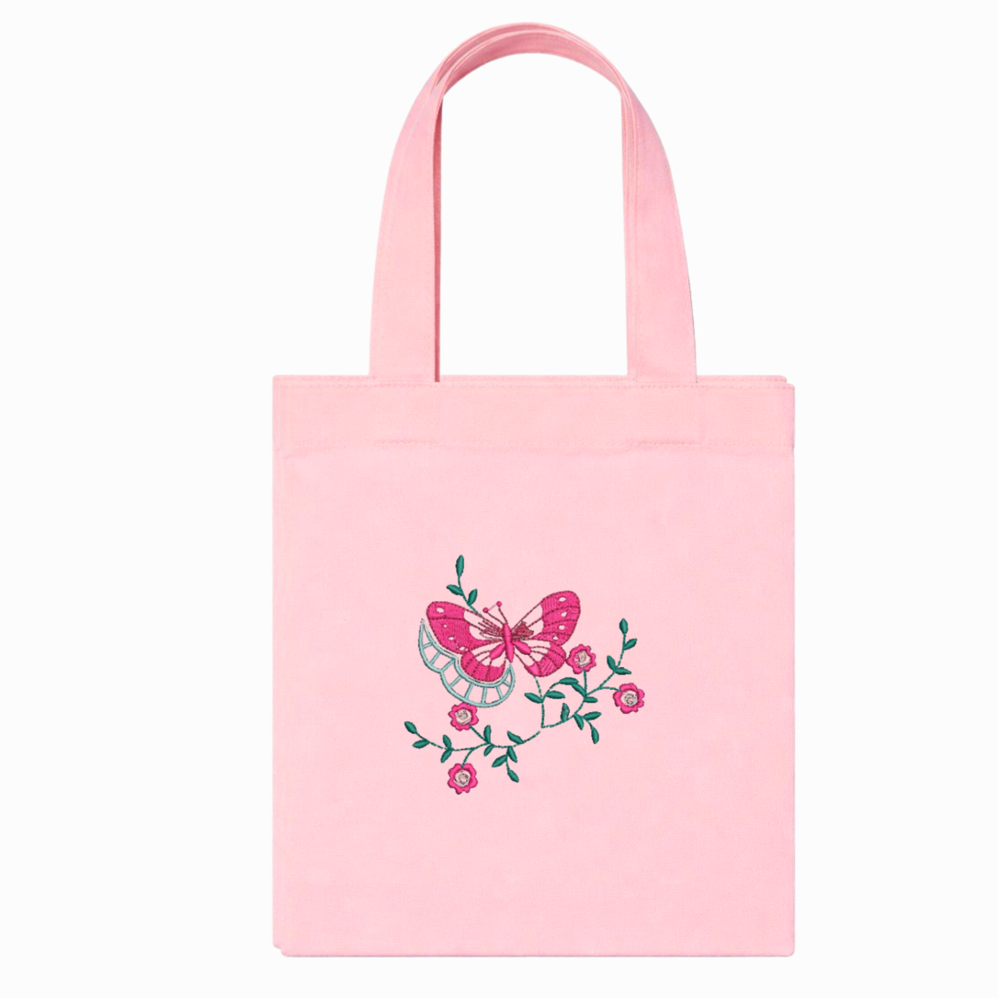 Canvas-Shopper mit Blumenstickerei – Tote Bag mit Gänseblümchen, handgefertigt in Italien