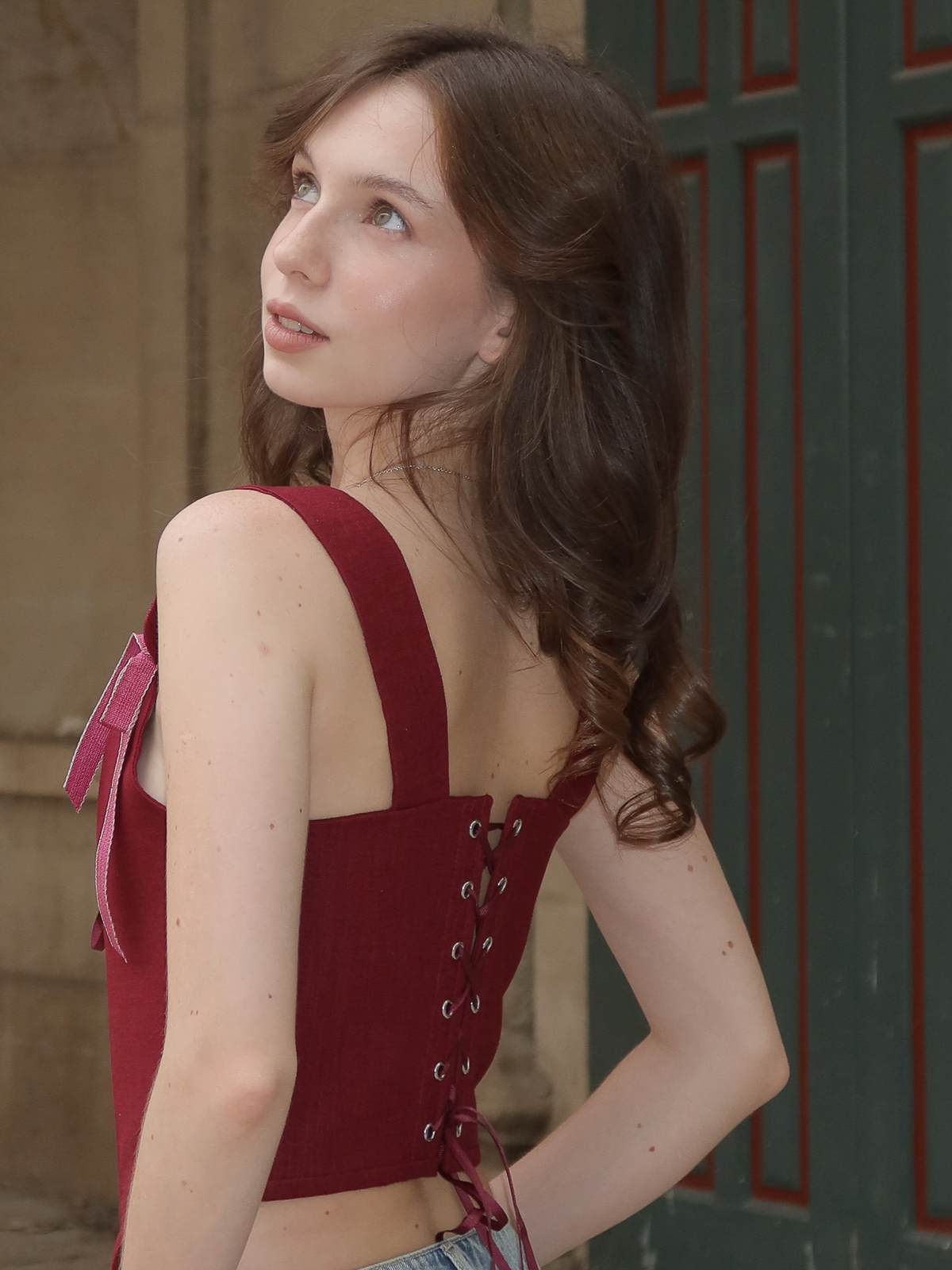 Corset Top Burgundy